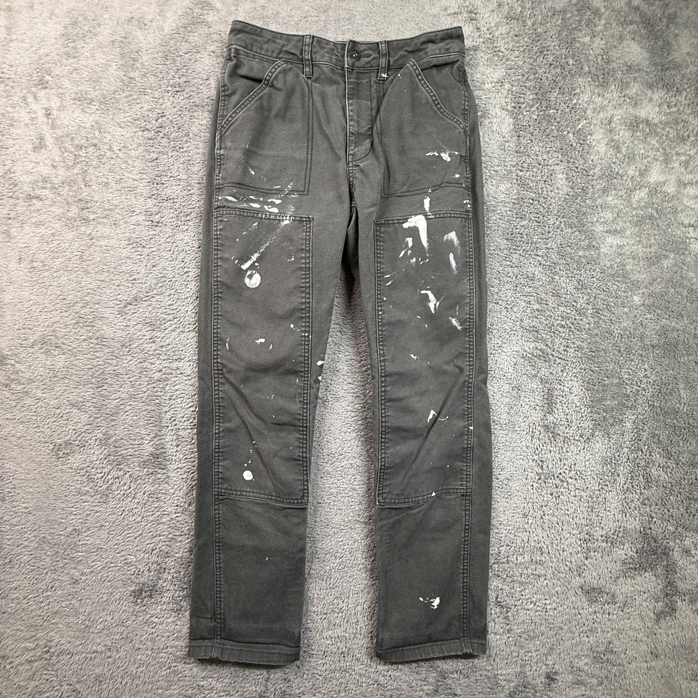 REI Co-op Womens 4 Canvas Double Knee Work Pants 28x30 Gray Hiking Outdoor